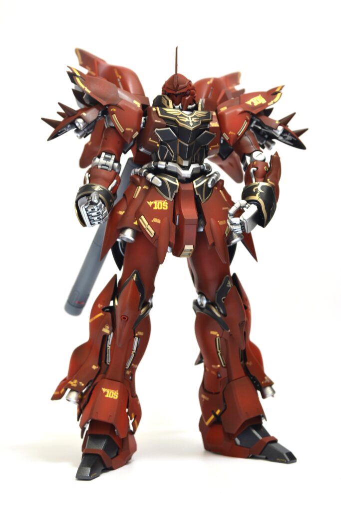 MG 1/100 シナンジュ　Ver.ka塗装後全身1