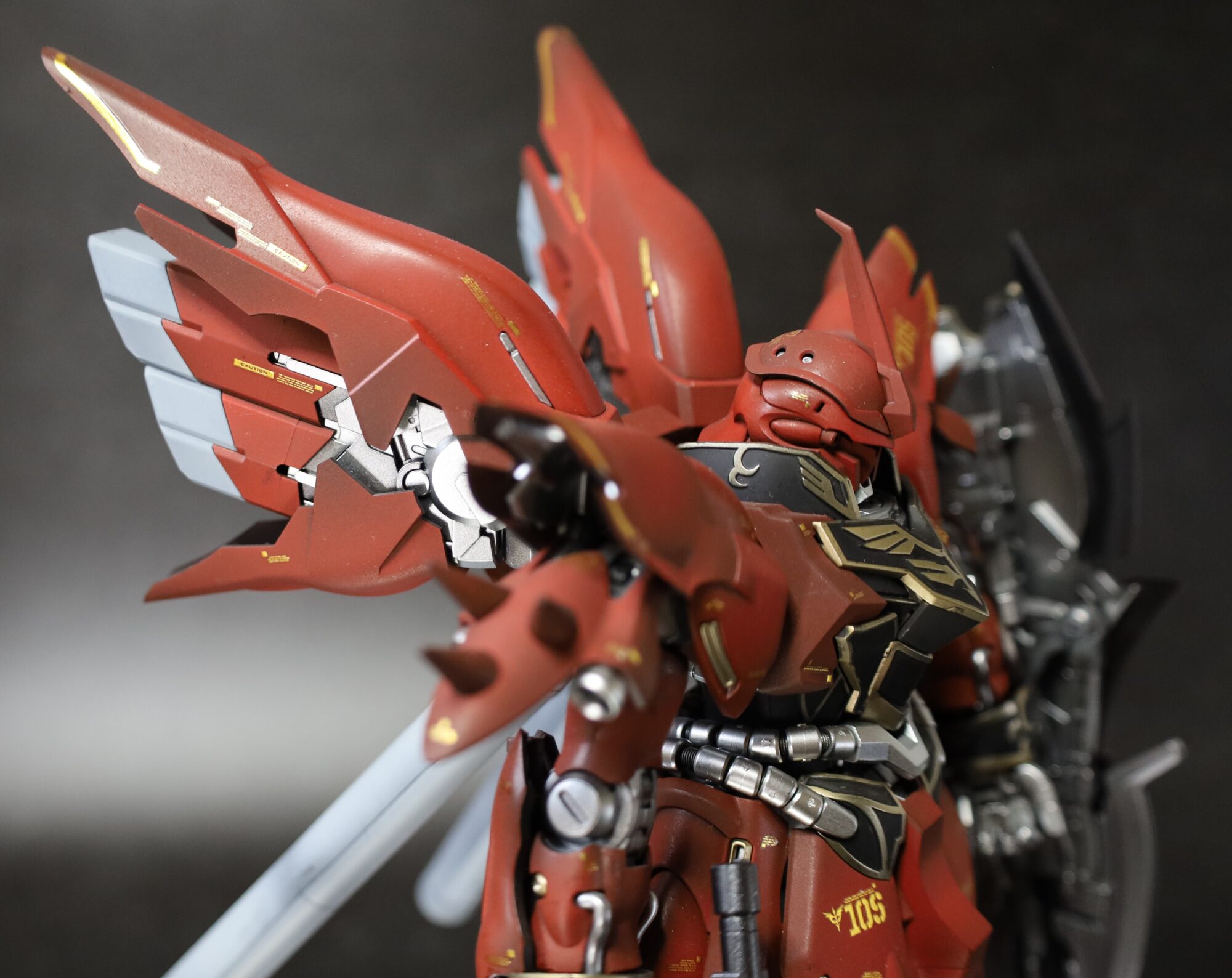 MG シナンジュ Ver.ka 塗装完成品 MG 1/100 シナンジュVer.kaを塗装作成して完成編。