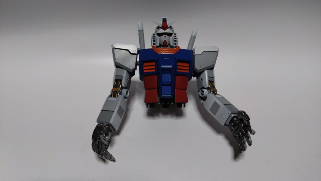 MGガンダムVer3.0の塗装途中の画像