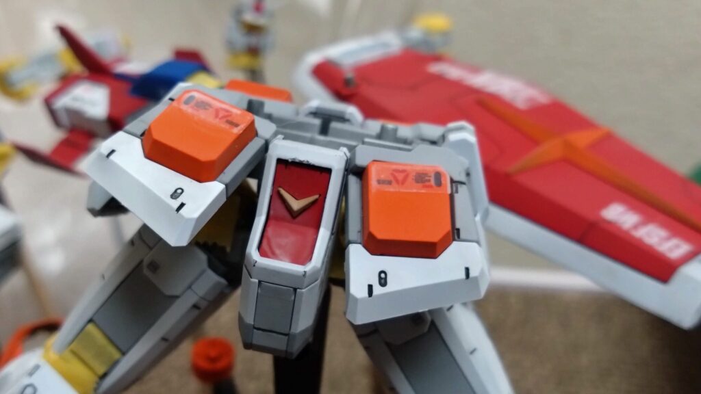 MGガンダムVer3.0の塗装途中の画像