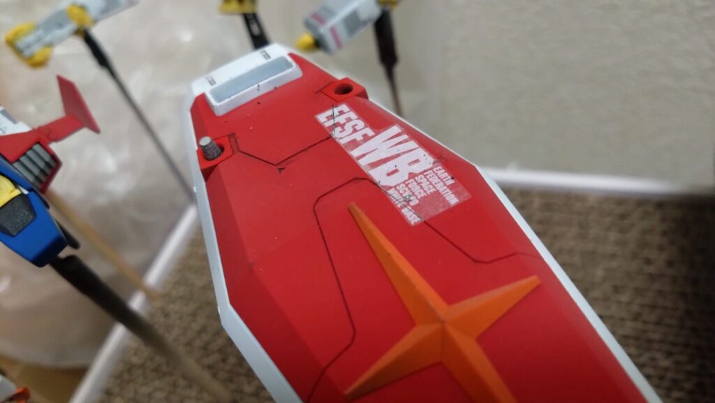 MGガンダムVer3.0の塗装途中の画像