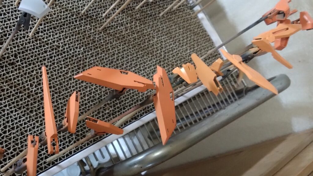 MG 1/100 ガンダムキュリオスを塗装作成します。③の画像