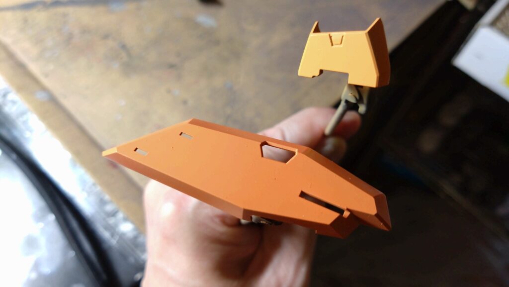 MG 1/100 ガンダムキュリオスを塗装作成します。③の画像