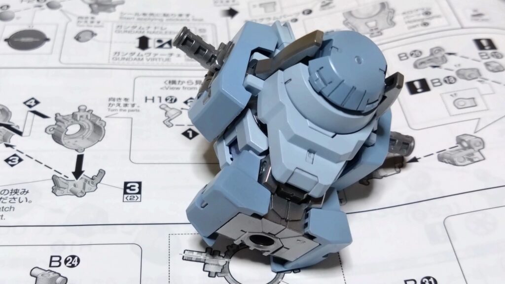 【ガンプラ】 MG 1/100 ガンダムヴァーチェを塗装作成してレビューします。④（組み上げていきます。）の画像