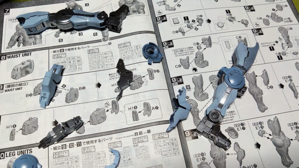 【ガンプラ】 MG 1/100 ガンダムヴァーチェを塗装作成してレビューします。④（組み上げていきます。）の画像