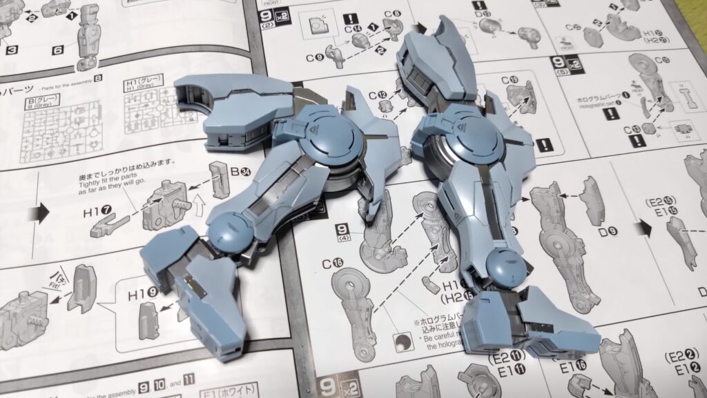 【ガンプラ】 MG 1/100 ガンダムヴァーチェを塗装作成してレビューします。④（組み上げていきます。）の画像