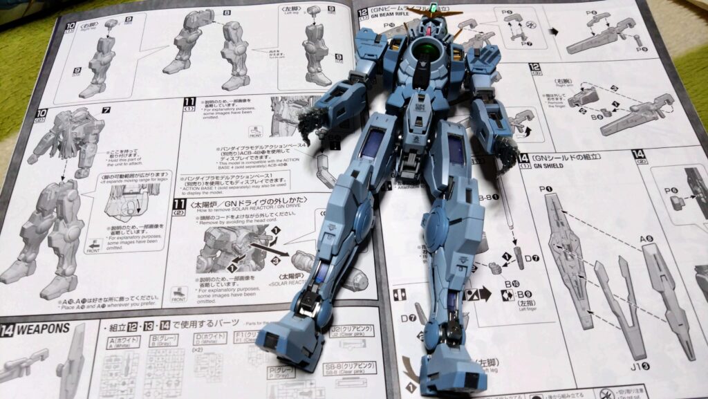 【ガンプラ】 MG 1/100 ガンダムヴァーチェを塗装作成してレビューします。④（組み上げていきます。）の画像