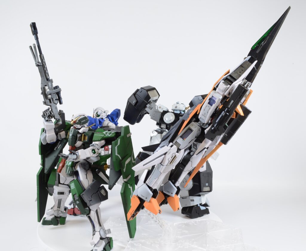 【ガンプラ】 MG 1/100 ガンダムエクシア、デュナメス、キュリオス、ヴァーチェ（ナドレ）を塗装作成して完成編ですの画像