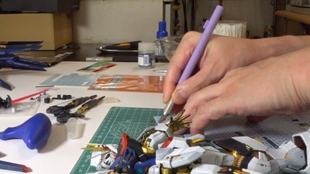 【ガンプラ】MGEXストライクフリーダムガンダムを塗装作成してレビューします。⑤ついに外装パーツを取り付けて完成・・と思いきや、完成度アップのためにもう少し骨を折ります。「機動戦士ガンダムSEED DESTINY（シードデスティニー）」の画像