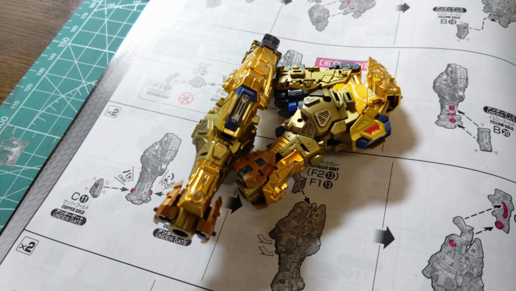 【ガンプラ】MGEXストライクフリーダムガンダムを塗装作成してレビューします。④手順通りに内部フレームから組み立てます。「機動戦士ガンダムSEED DESTINY（シードデスティニー）」の画像