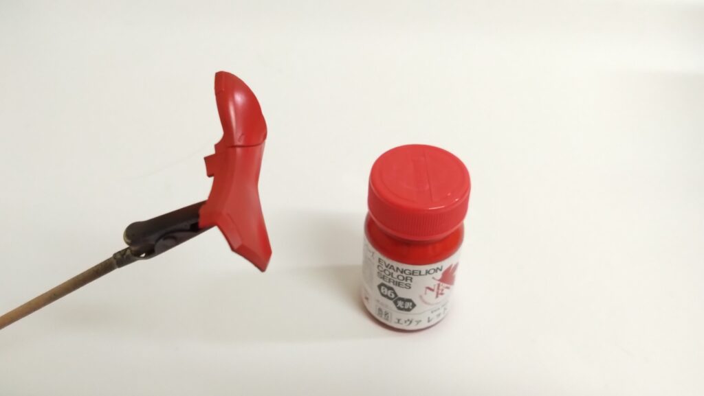 【ガンプラ】 MG 1/100 インフィニットジャスティスガンダムを塗装作成します。②ガイアノーツのエヴァ レッドとエヴァ ナイトパープルで基本色を調色します。「機動戦士ガンダムSEED DESTINY（シードデスティニー）」の画像