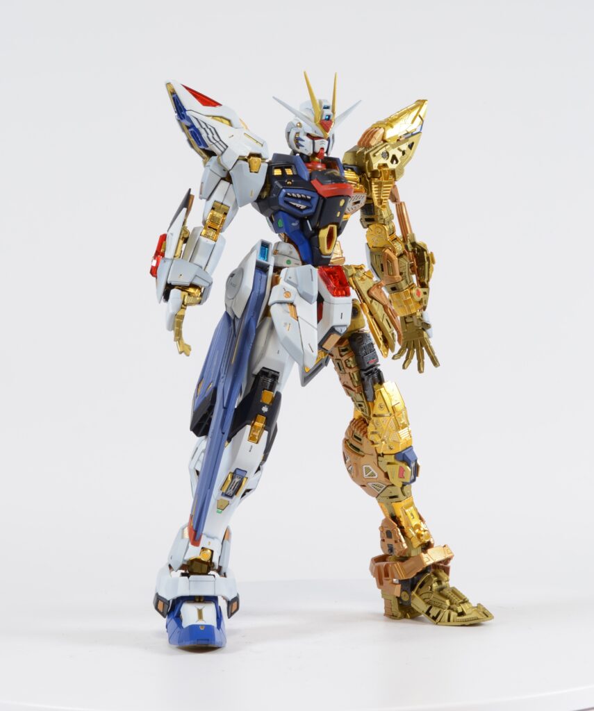 【ガンプラ】MGEXストライクフリーダムガンダムを塗装作成してレビューします。⑤黄金のフレームに外装パーツを取り付けて完成・・のはずでしたが、もう少し作業に時間をかけます。「機動戦士ガンダム SEED DESTINY（シードデスティニー）」の画像