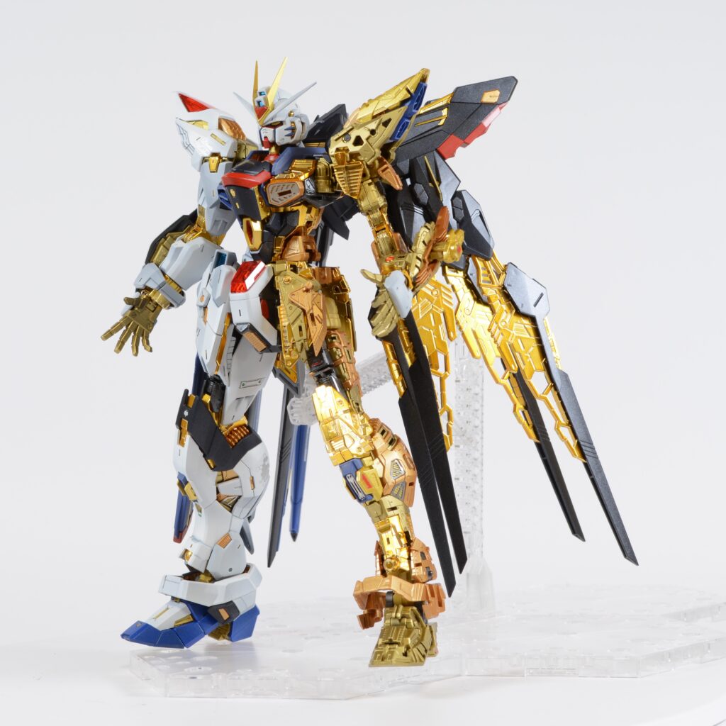 【ガンプラ】MGEXストライクフリーダムガンダムを塗装作成してレビューします。⑤黄金のフレームに外装パーツを取り付けて完成・・のはずでしたが、もう少し作業に時間をかけます。「機動戦士ガンダム SEED DESTINY（シードデスティニー）」の画像