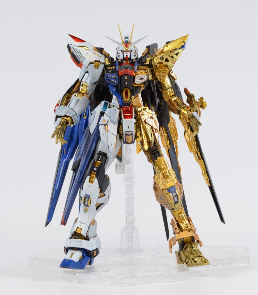 【ガンプラ】MGEXストライクフリーダムガンダムを塗装作成してレビューします。⑤黄金のフレームに外装パーツを取り付けて完成・・のはずでしたが、もう少し作業に時間をかけます。「機動戦士ガンダム SEED DESTINY（シードデスティニー）」の画像