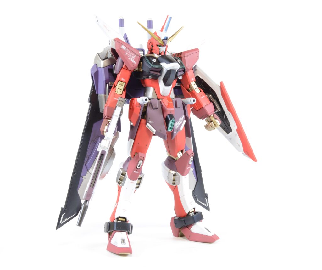 【ガンプラ】 MG 1/100 インフィニットジャスティスガンダムを塗装作成します。④最終組み立てします。配色の工夫だけで加工技術を凌駕できるのか。「機動戦士ガンダムSEED DESTINY(シードデスティニー)」の画像