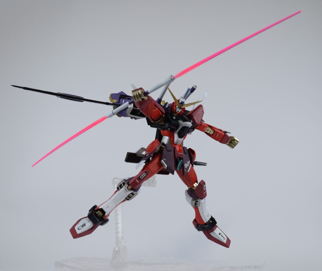 【ガンプラ】MG インフィニットジャスティスガンダムを塗装作成してレビューします。⑤完成編。配色の見直しでMGEXに対抗できるのか。「機動戦士ガンダム SEED DESTINY（シードデスティニー）」の画像