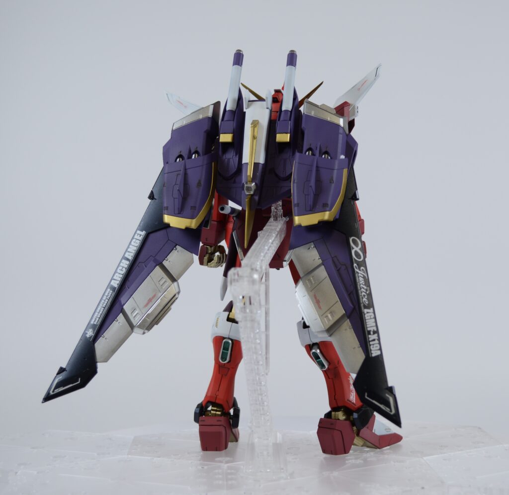 【ガンプラ】MG インフィニットジャスティスガンダムを塗装作成してレビューします。⑤完成編。配色の見直しでMGEXに対抗できるのか。「機動戦士ガンダム SEED DESTINY（シードデスティニー）」の画像