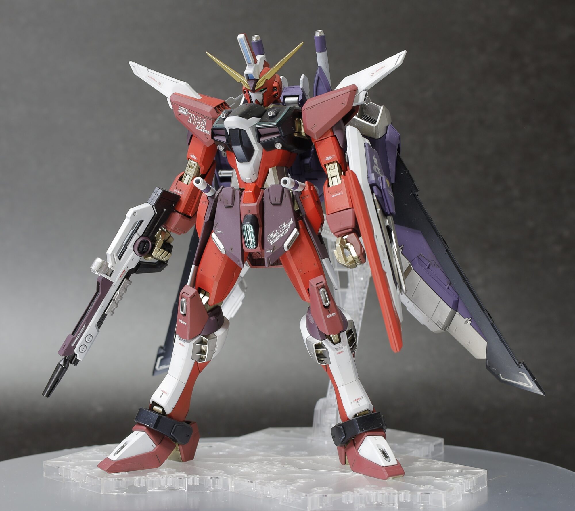 MGインフィニットジャスティスガンダム左斜め前