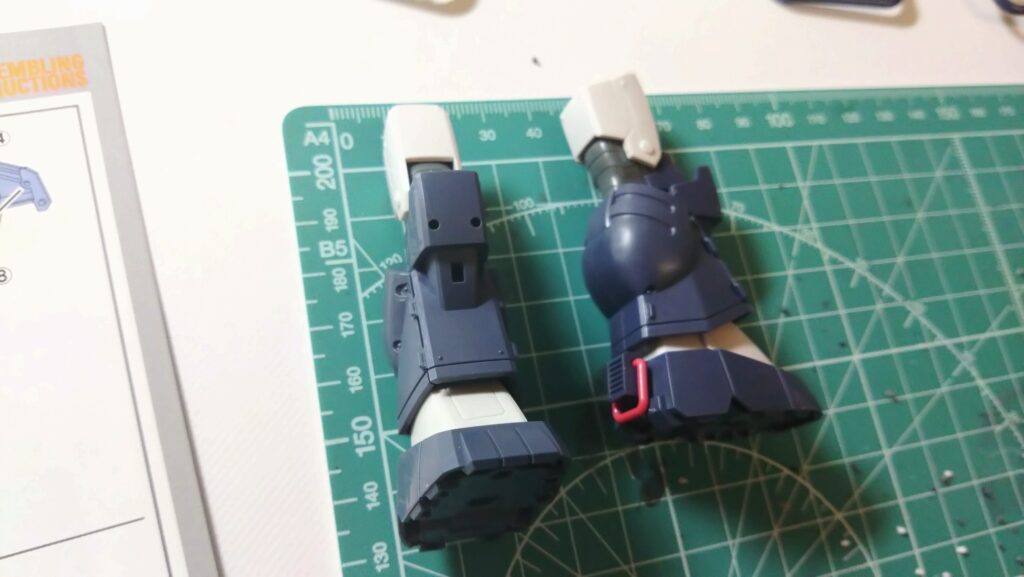 1/72 コンバットアーマー ダグラム Ver.GT マックスファクトリー(太陽の牙 ダグラム)を塗装作成します。①まずは、素組してみますの画像