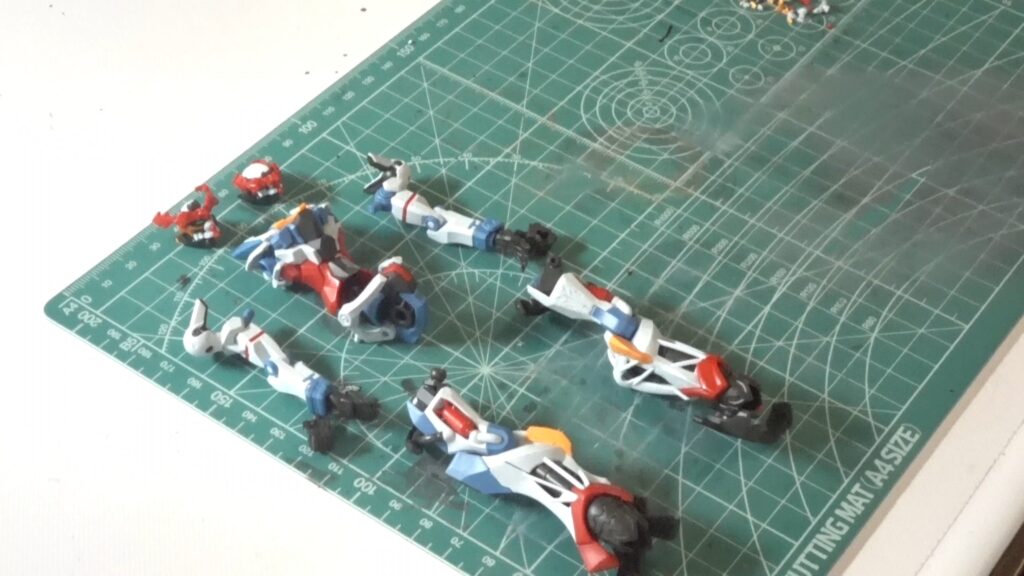 HG 1/144 GQuuuuuuX「機動戦士Gundam GQuuuuuuX（機動戦士ガンダム ジークアクス」を塗装作成します。①まずは、バンダイ（BANDAI）の2025年のHGガンプラを仮組してみますの画像