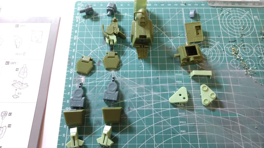 スコープドッグをウォッシングやチッピングで汚して完成させます。①ウェーブ（WAVE）の1/24スケール スコープドッグ レッドショルダーカスタムをイメージ通りに仕上げます。（装甲騎兵ボトムズ）の画像