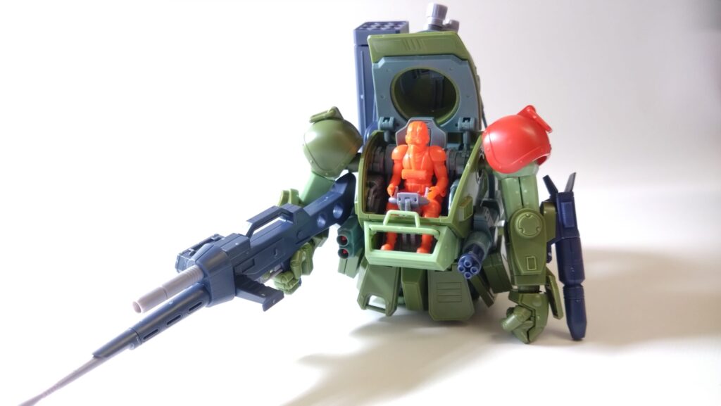 スコープドッグをウォッシングやチッピングで汚して完成させます。①ウェーブ（WAVE）の1/24スケール スコープドッグ レッドショルダーカスタムをイメージ通りに仕上げます。（装甲騎兵ボトムズ）の画像