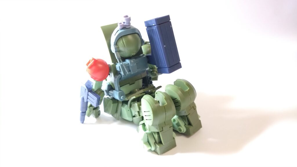 スコープドッグをウォッシングやチッピングで汚して完成させます。①ウェーブ（WAVE）の1/24スケール スコープドッグ レッドショルダーカスタムをイメージ通りに仕上げます。（装甲騎兵ボトムズ）の画像