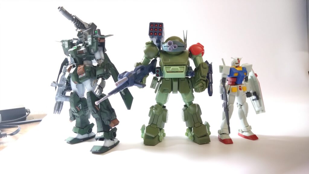 スコープドッグをウォッシングやチッピングで汚して完成させます。①ウェーブ（WAVE）の1/24スケール スコープドッグ レッドショルダーカスタムをイメージ通りに仕上げます。（装甲騎兵ボトムズ）の画像