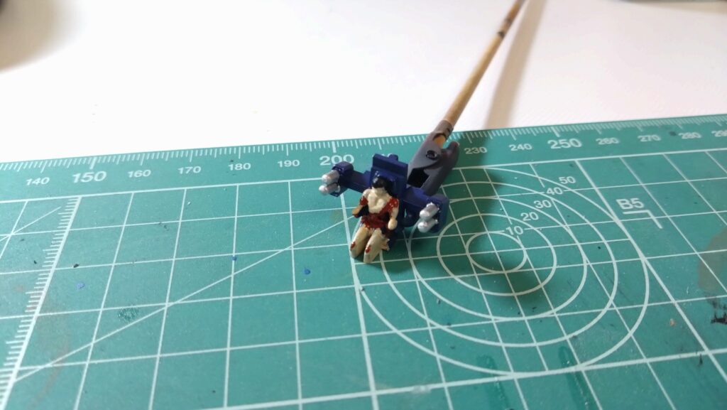 マックスファクトリー1/72 コンバットアーマー ダグラム Ver.GT （太陽の牙 ダグラム）を塗装作成します。④スミ入れと、デカールを貼り付けますの画像