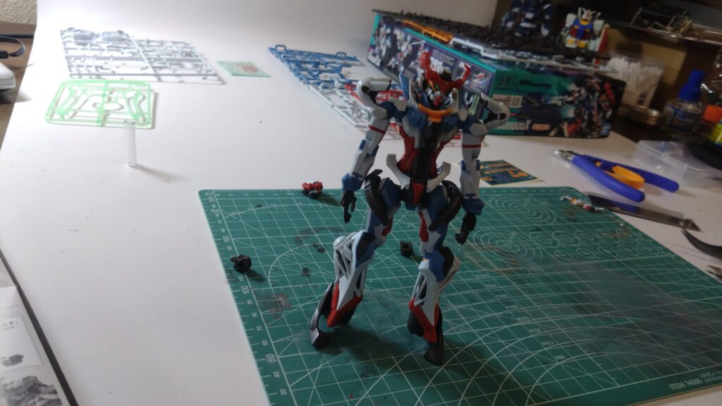 HG 1/144 GQuuuuuuX「機動戦士Gundam GQuuuuuuX（機動戦士ガンダム ジークアクス」を塗装作成します。①まずは、バンダイ（BANDAI）の2025年のHGガンプラを仮組してみますの画像