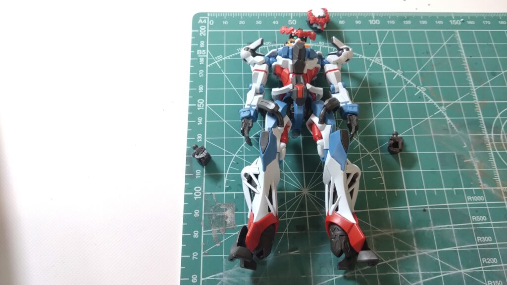 HG 1/144 GQuuuuuuX「機動戦士Gundam GQuuuuuuX（機動戦士ガンダム ジークアクス」を塗装作成します。①まずは、バンダイ（BANDAI）の2025年のHGガンプラを仮組してみますの画像