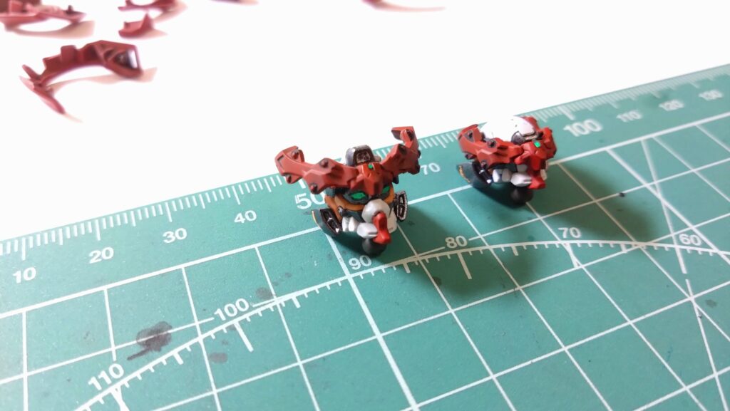 HG 1/144 GQuuuuuuX「機動戦士Gundam GQuuuuuuX（機動戦士ガンダム ジークアクス」を塗装作成します。④最終的な組み上げを行いますの画像