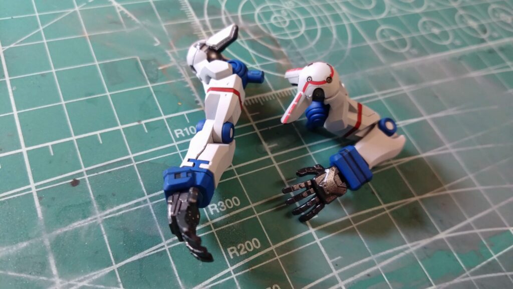HG 1/144 GQuuuuuuX「機動戦士Gundam GQuuuuuuX（機動戦士ガンダム ジークアクス」を塗装作成します。④最終的な組み上げを行いますの画像