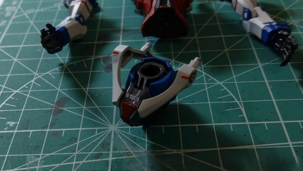 HG 1/144 GQuuuuuuX「機動戦士Gundam GQuuuuuuX（機動戦士ガンダム ジークアクス」を塗装作成します。④最終的な組み上げを行いますの画像