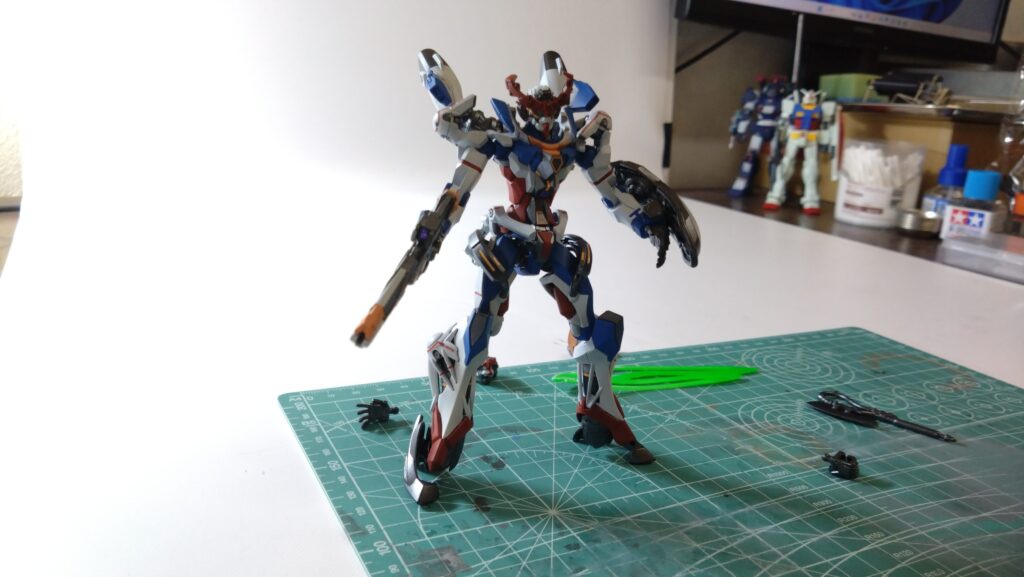 HG 1/144 GQuuuuuuX「機動戦士Gundam GQuuuuuuX（機動戦士ガンダム ジークアクス」を塗装作成します。④最終的な組み上げを行いますの画像