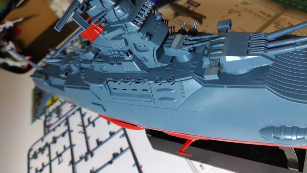 バンダイ(BANDAI)1/500 宇宙戦艦ヤマトを塗装して電飾作成する。その3砲塔配線プラン編の画像