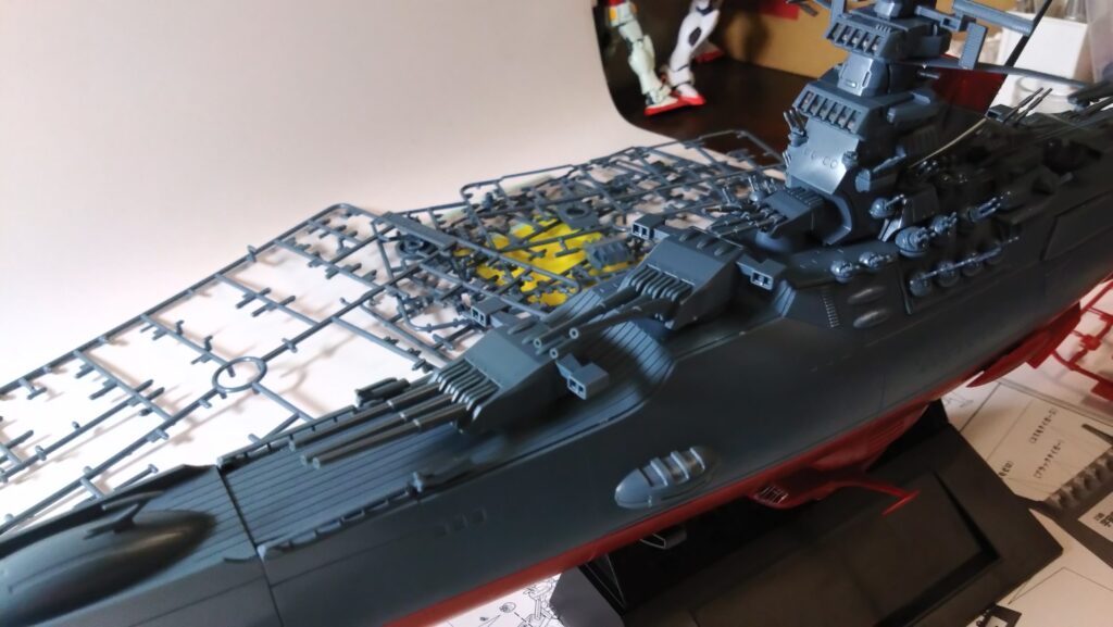 バンダイ(BANDAI)1/500 宇宙戦艦ヤマトを塗装して電飾作成する。その3砲塔配線プラン編の画像