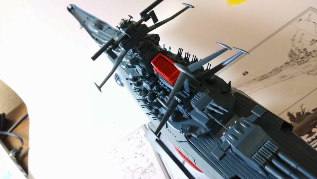 バンダイ(BANDAI)1/500 宇宙戦艦ヤマトを塗装して電飾作成する。その3砲塔配線プラン編の画像