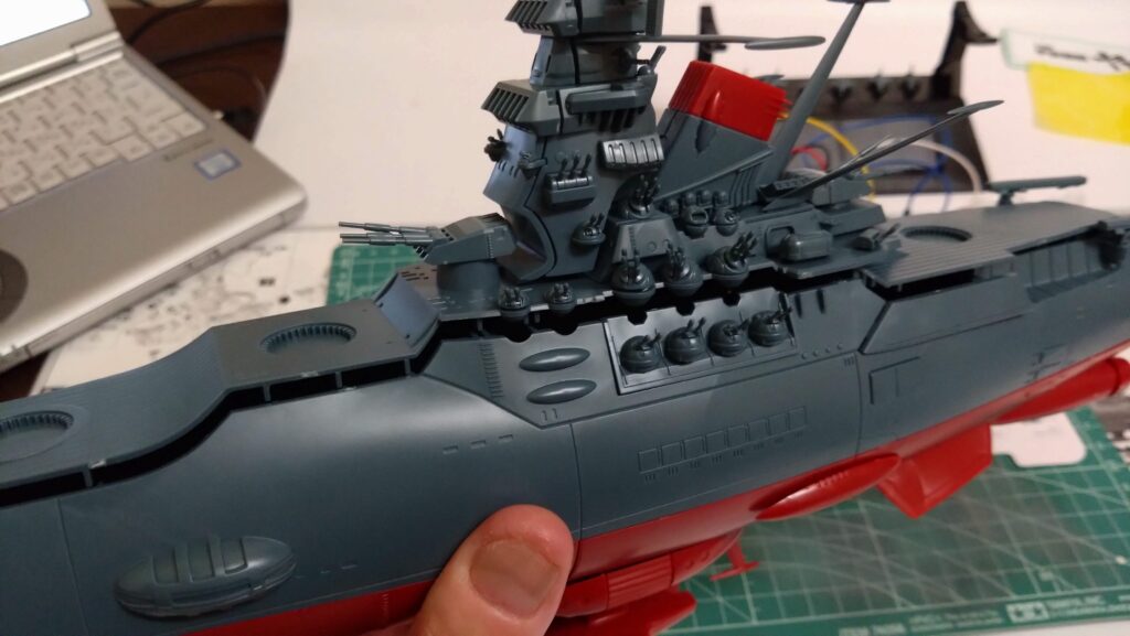 1/500 宇宙戦艦ヤマトを塗装して電飾作成する。その6、電子工作基本キットで下準備編(Arduino Uno R4 Minima、バンダイ(BANDAI))の画像