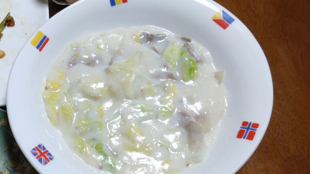 豚肉と白菜の中華風クリーム煮。