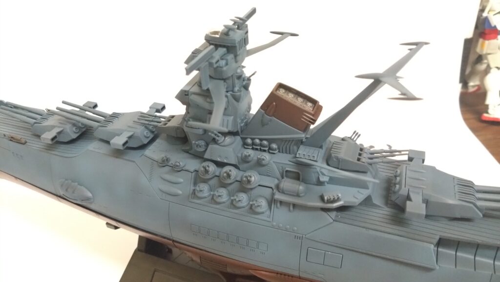 1/500 宇宙戦艦ヤマトを塗装して電飾作成する。その11、LEDを組込みながらパーツを組み上げていきます。バンダイ（BANDAI）の画像