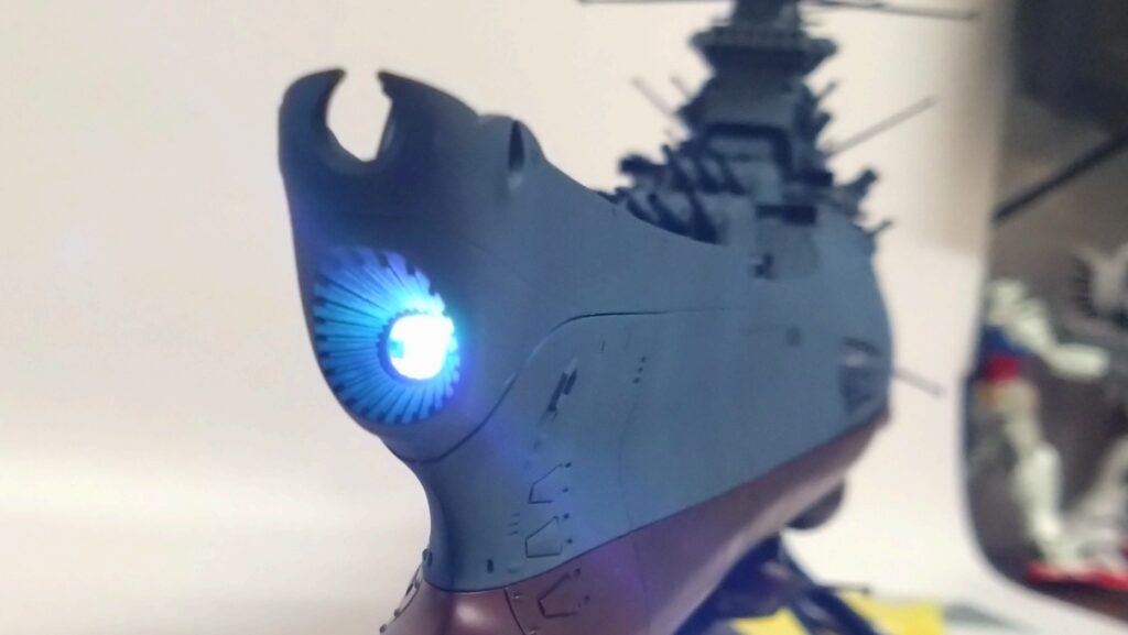 1/500 宇宙戦艦ヤマトを塗装して電飾作成する。その11、LEDを組込みながらパーツを組み上げていきます。バンダイ（BANDAI）の画像