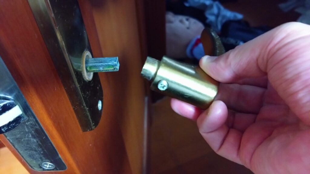 愛猫達が、扉を開けてしまいます。それ、ドアノブを縦に取り付ければ防げるかも!の画像