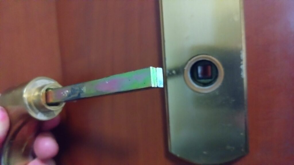 愛猫達が、扉を開けてしまいます。それ、ドアノブを縦に取り付ければ防げるかも!の画像