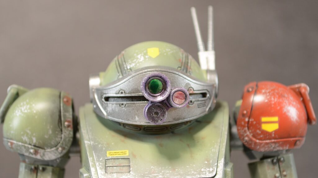 ウェーブ（WAVE）の1/24スケール スコープドッグ レッドショルダーカスタムを汚して完成させます。⑫　完成編その１素立ち編です。（装甲騎兵ボトムズ）の画像