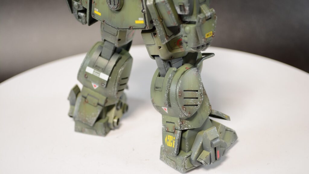 ウェーブ（WAVE）の1/24スケール スコープドッグ レッドショルダーカスタムを汚して完成させます。⑫　完成編その１素立ち編です。（装甲騎兵ボトムズ）の画像