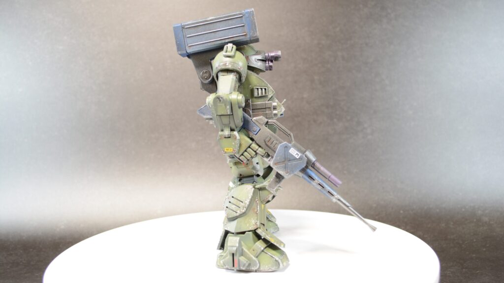 ウェーブ（WAVE）の1/24スケール スコープドッグ レッドショルダーカスタムを汚して完成させます。⑬　完成編その２武装編です。（装甲騎兵ボトムズ）の画像