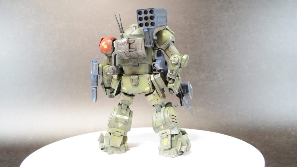 ウェーブ（WAVE）の1/24スケール スコープドッグ レッドショルダーカスタムを汚して完成させます。⑬　完成編その２武装編です。（装甲騎兵ボトムズ）の画像