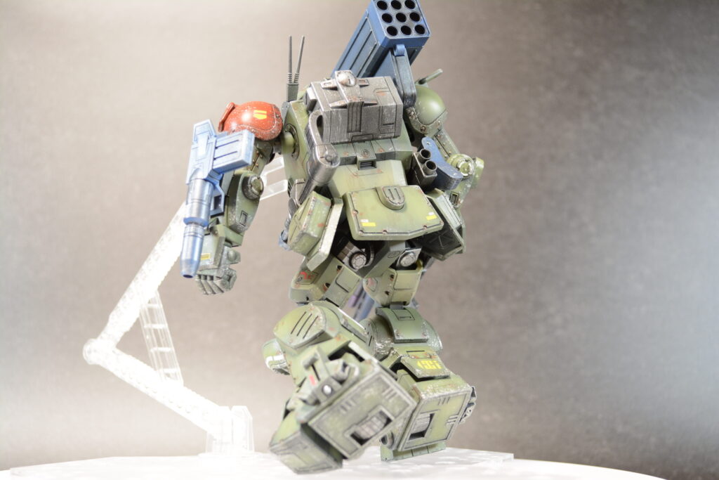 ウェーブ（WAVE）の1/24スケール スコープドッグ レッドショルダーカスタムを汚して完成させます。⑬　完成編その２武装編です。（装甲騎兵ボトムズ）の画像