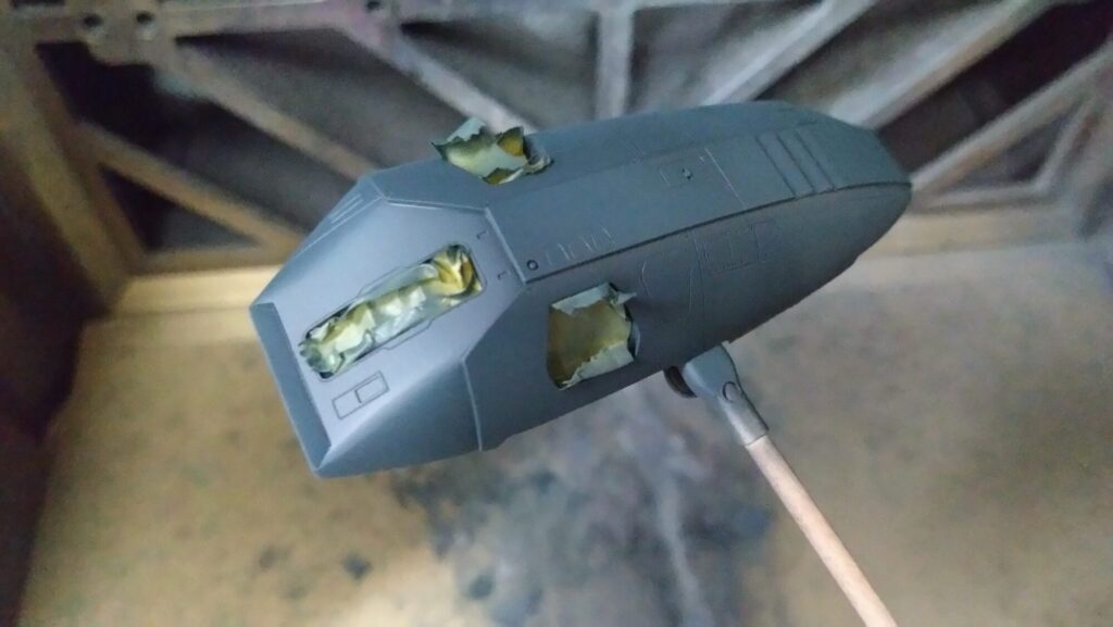 ハセガワ（Hasegawa）の1/72 VF-1 ストライクガウォークバルキリーを作成します。⑨エアブラシでグラデーション塗装、黒立ち上げ塗装を楽しむ。その２の画像